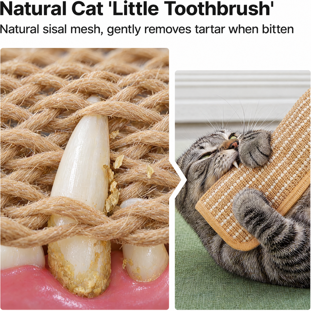 Cat Toys Pack of 2 with 6000Mg A+ Organic Catnip, Sisal Material