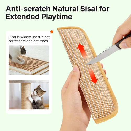 Cat Toys Pack of 2 with 6000Mg A+ Organic Catnip, Sisal Material